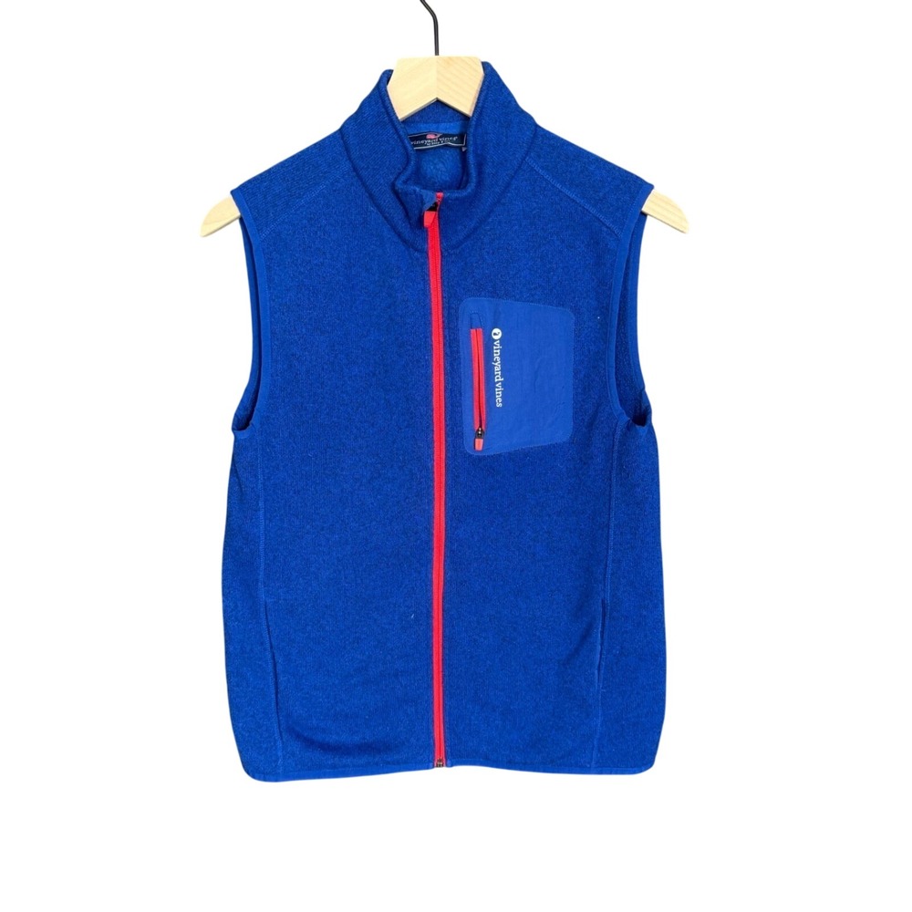Vineyard Vines Boys XL Vest Blue youth outdoorsy country club preppy